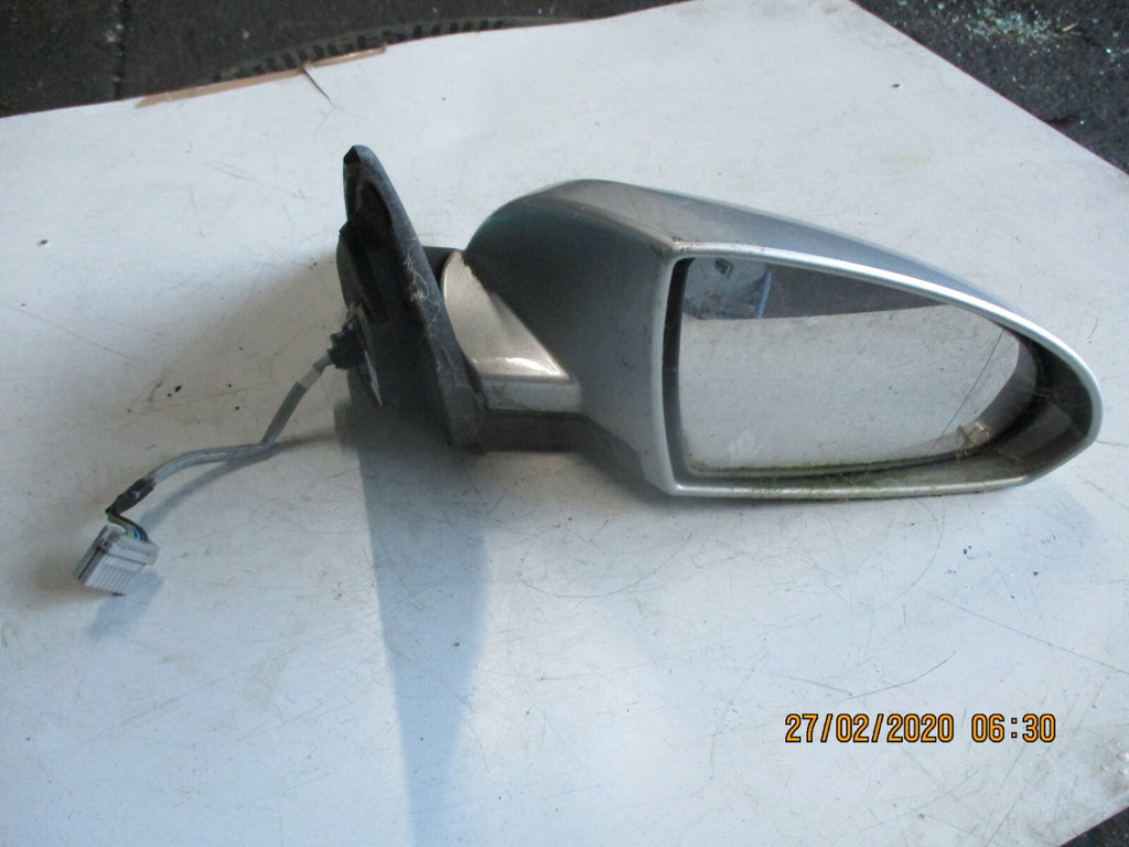 NISSAN PRIMERA 2005 OS DRIVER SIDE ELECTRIC DOOR WING MIRROR SILVER 96301-AU372