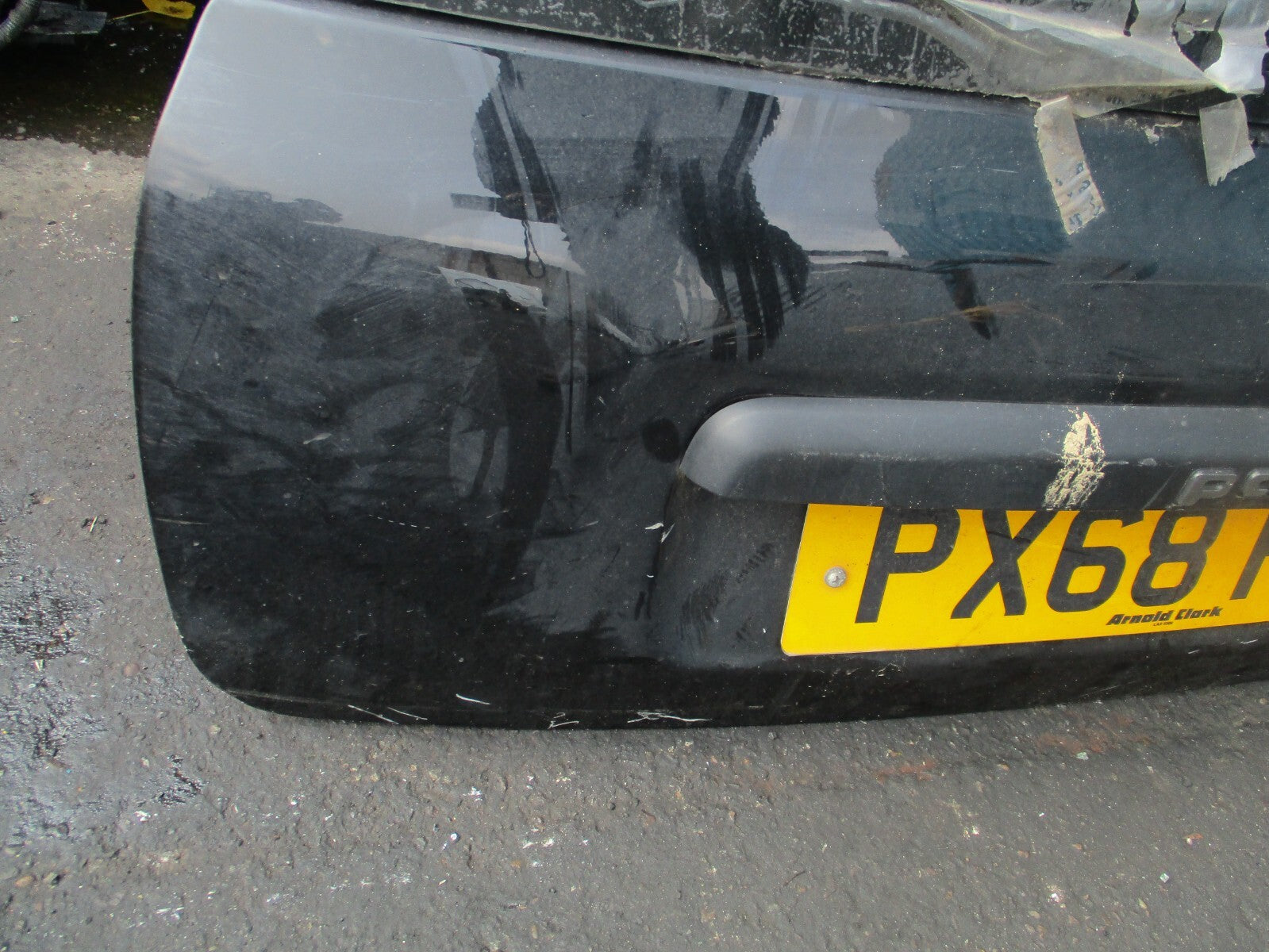 FIAT PANDA 2018 MK3 REAR TAILGATE BOOTLID BLACK DENTED