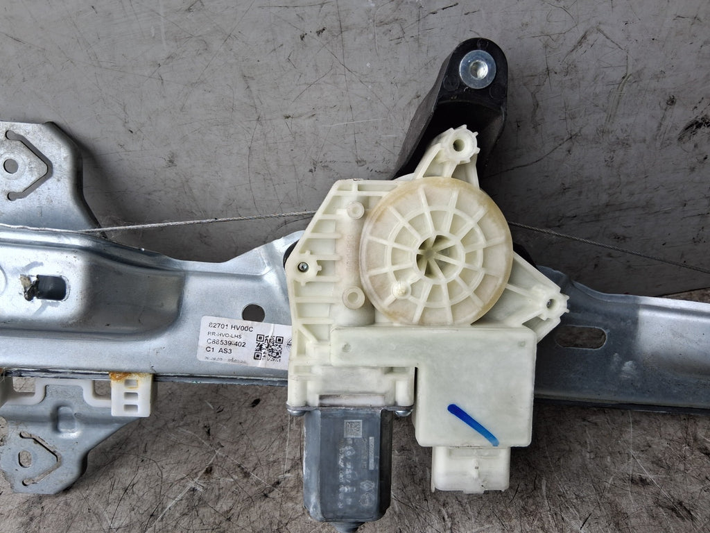 2020 NISSAN QASHQAI J11 MK2 NSR PASSENGER SIDE WINDOW MOTOR REGULATOR 82701HVOOC