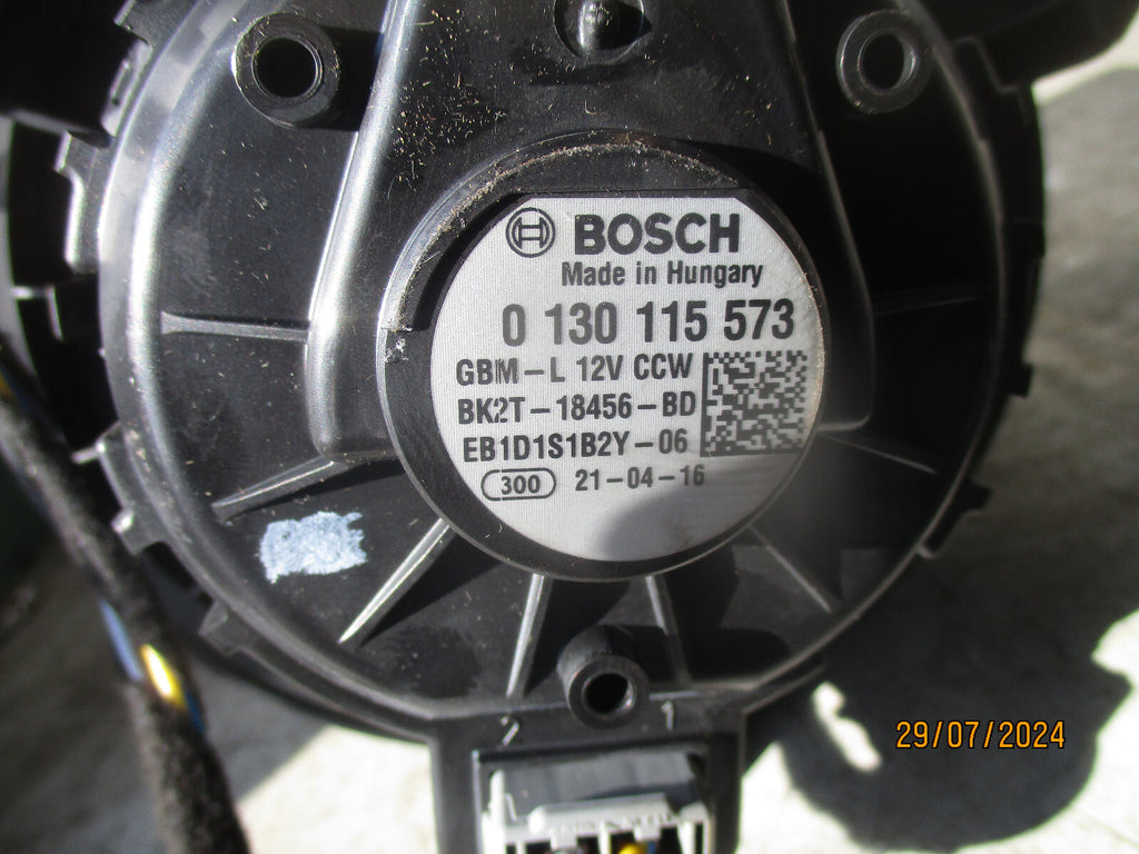 2021 FORD TRANSIT MK8 CUSTOM INTERIOR HEATER BLOWER MOTOR FAN 0130115573