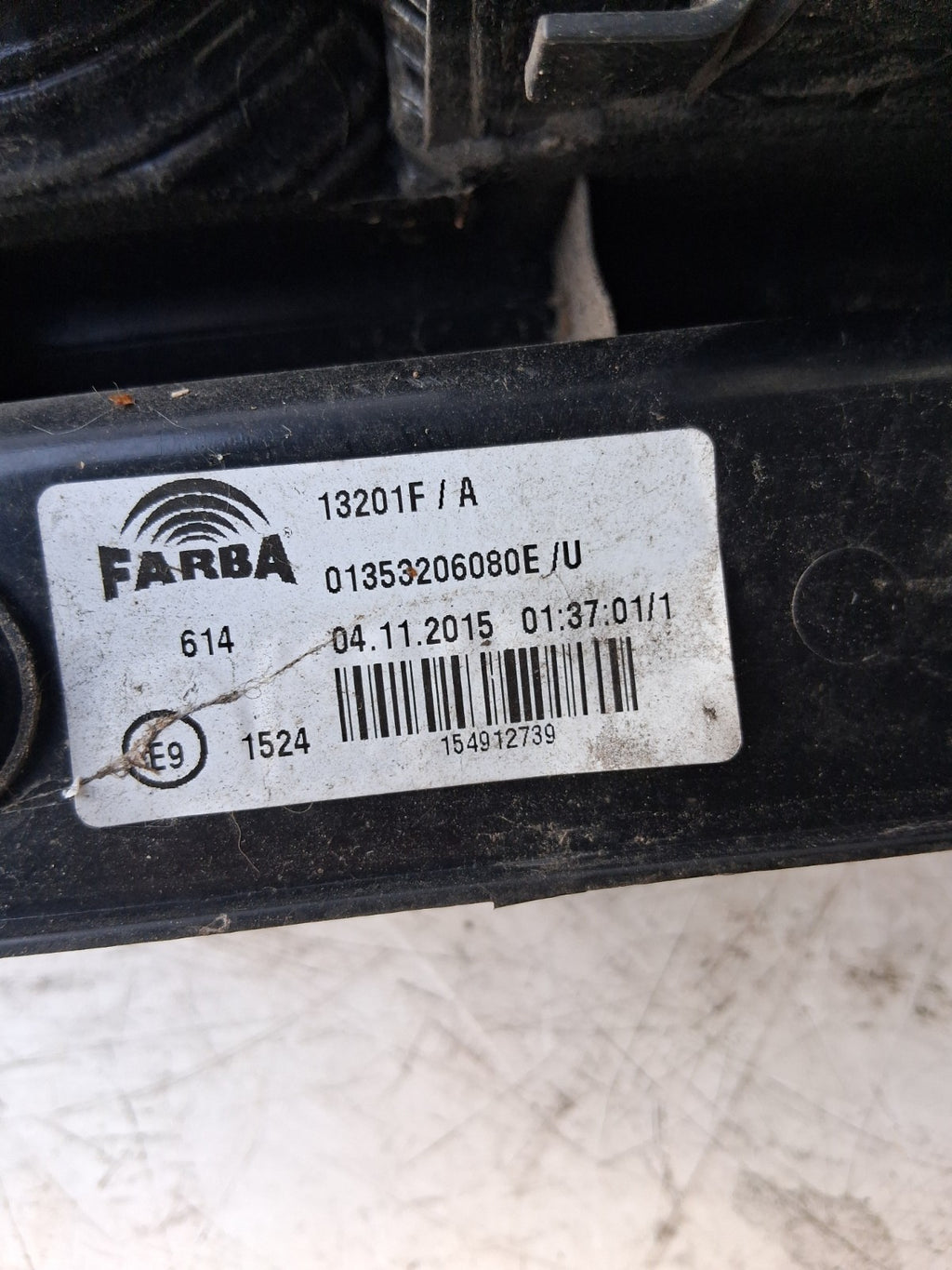 2015 FIAT FIORINO NSR PASSENGER SIDE REAR BACK LEFT TAIL LIGHT 13201F