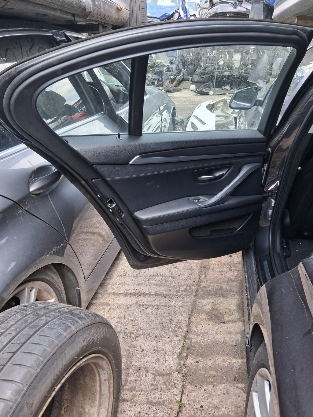 2012 BMW 5 SERIES F10 NSR PASSENGER SIDE REAR COMPLETE DOOR SOPHISTO GREY II