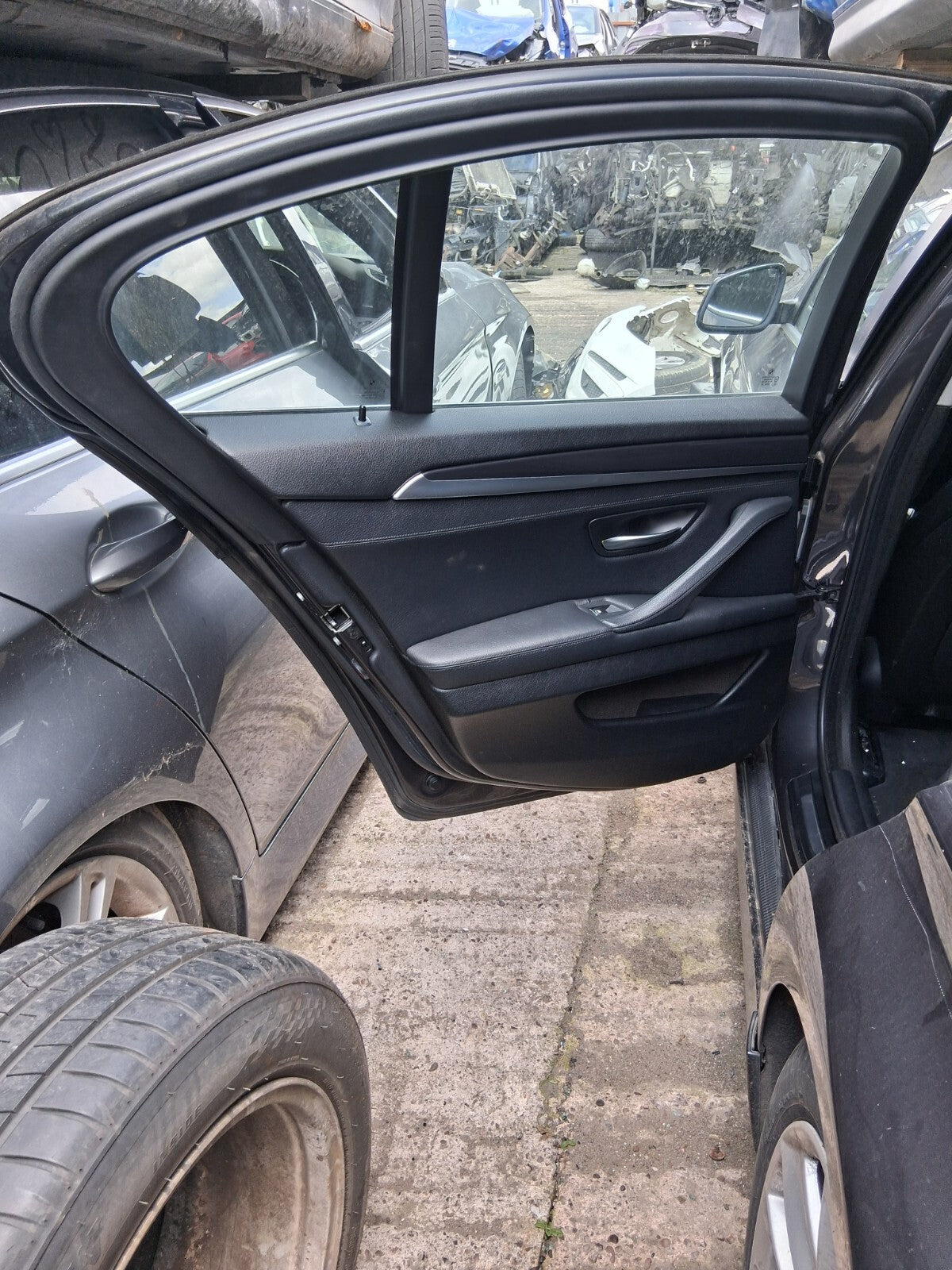2012 BMW 5 SERIES F10 NSR PASSENGER SIDE REAR COMPLETE DOOR SOPHISTO GREY II