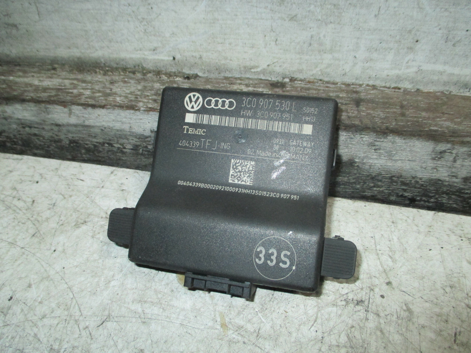 VW VOLKSWAGEN PASSAT 2007 B6 GATEWAY CONTROL UNIT 3C0907530L