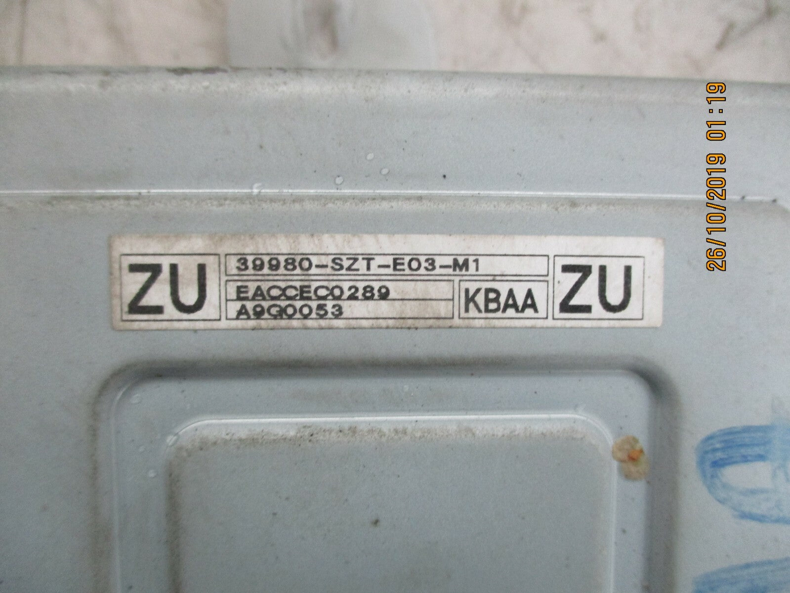 HONDA CRZ POWER STEERING MODULE ECU 39980SZTE03M1