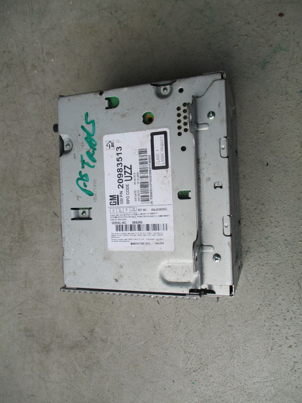 2010 VAUXHALL ASTRA J MK6 RADIO CD PLAYER STEREO HEAD UNIT 20983513