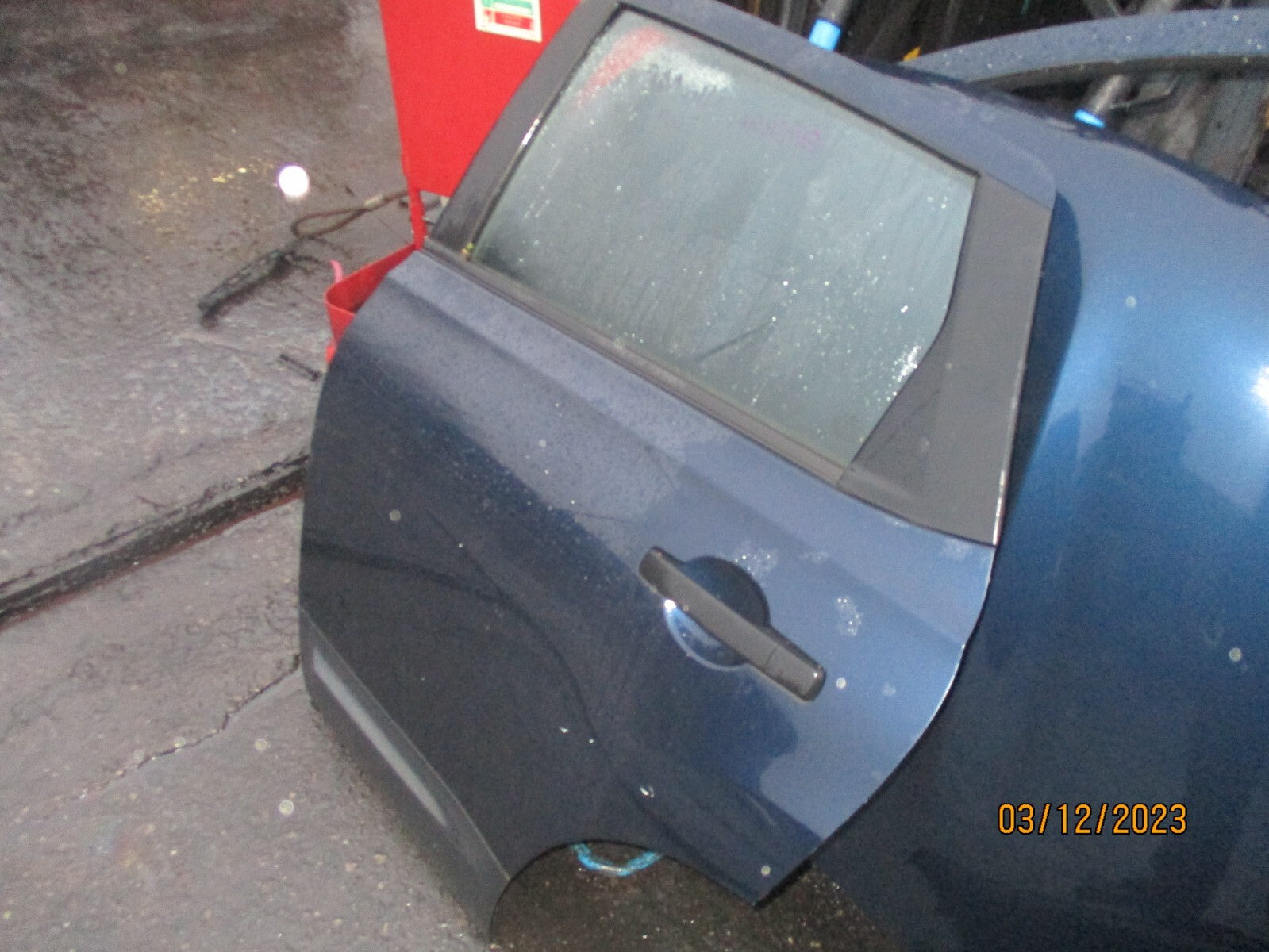 2009 NISSAN QASHQAI J10 NSR PASSENGER SIDE REAR DOOR COMPLETE BLUE BW9