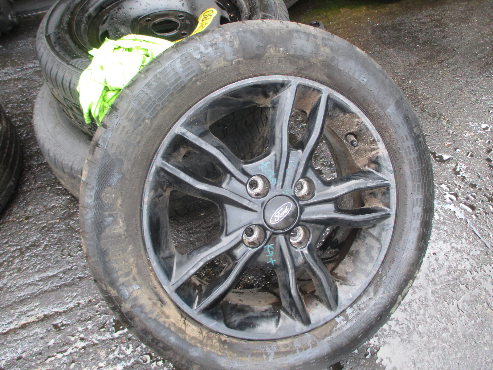 FORD KA + 2018 15 INCH BLACK ALLOY WHEEL WITH TYRE 195/55R15 E1BJ1007CA