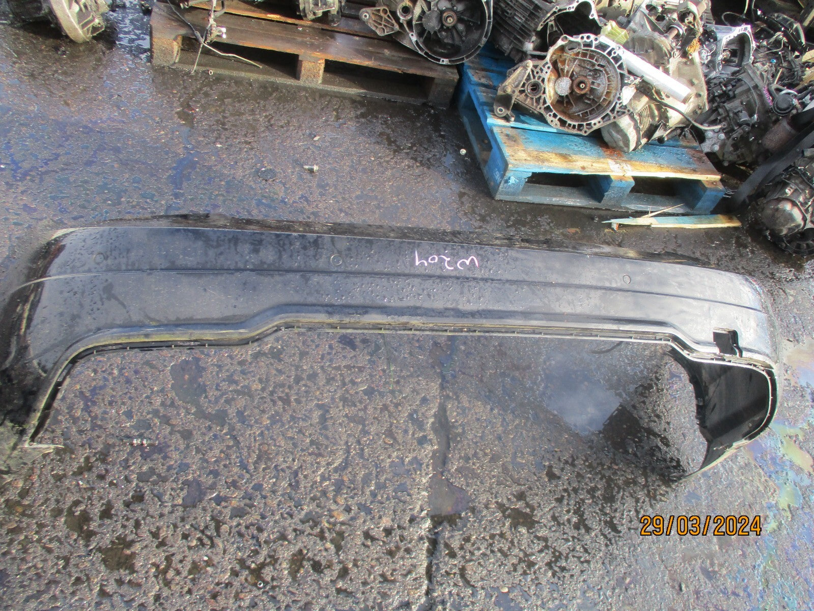 2014 MERCEDES BENZ C CLASS W204 COUPE REAR BUMPER BLACK