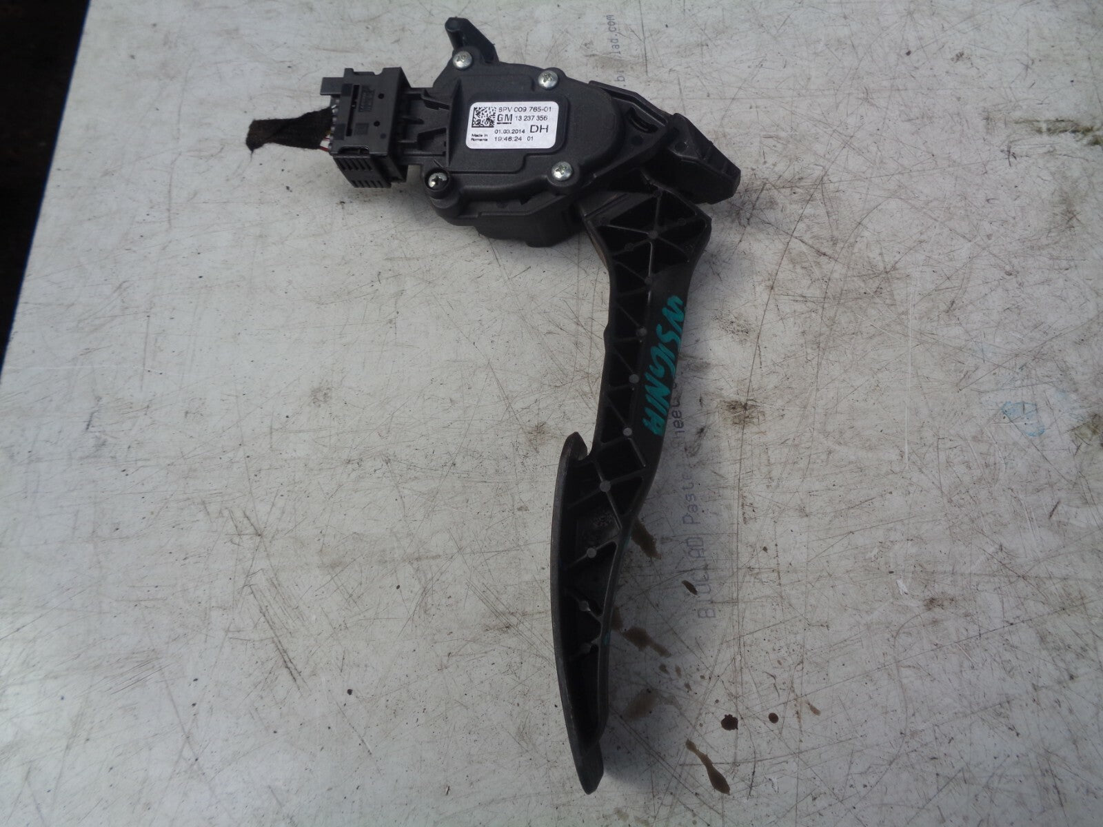 VAUXHALL INSIGNIA 2014 MK1 2.0 CDTI THROTTLE PEDAL 13237356
