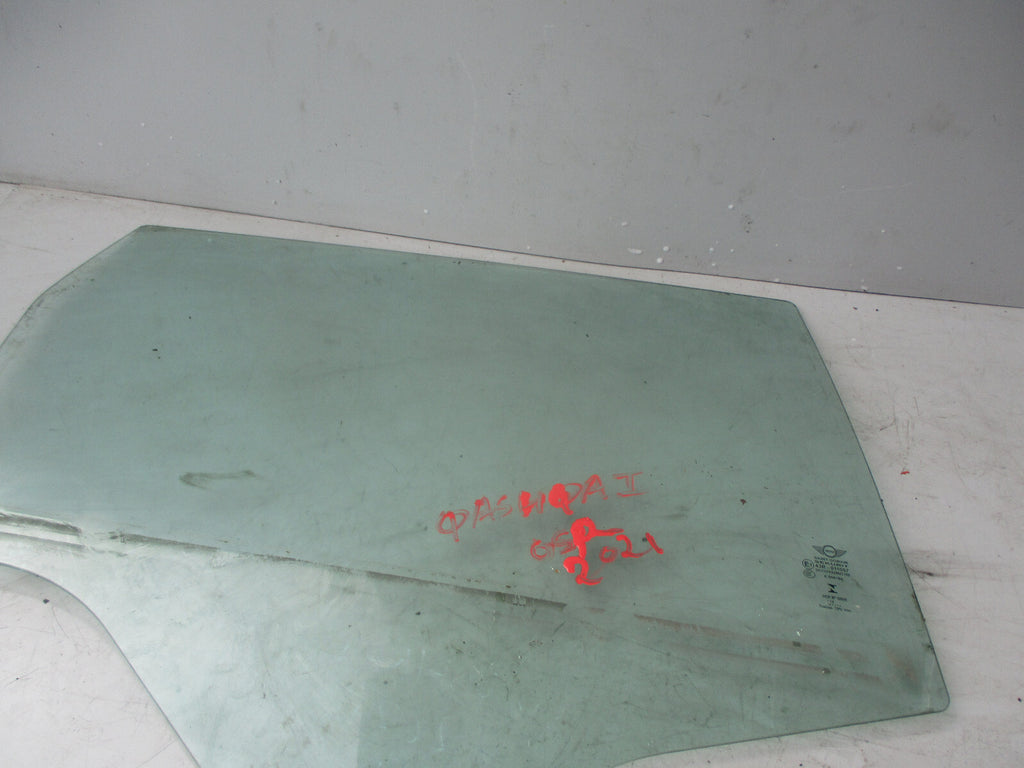NISSAN QASHQAI 2021 OSR DRIVER SIDE REAR WINDOW GLASS