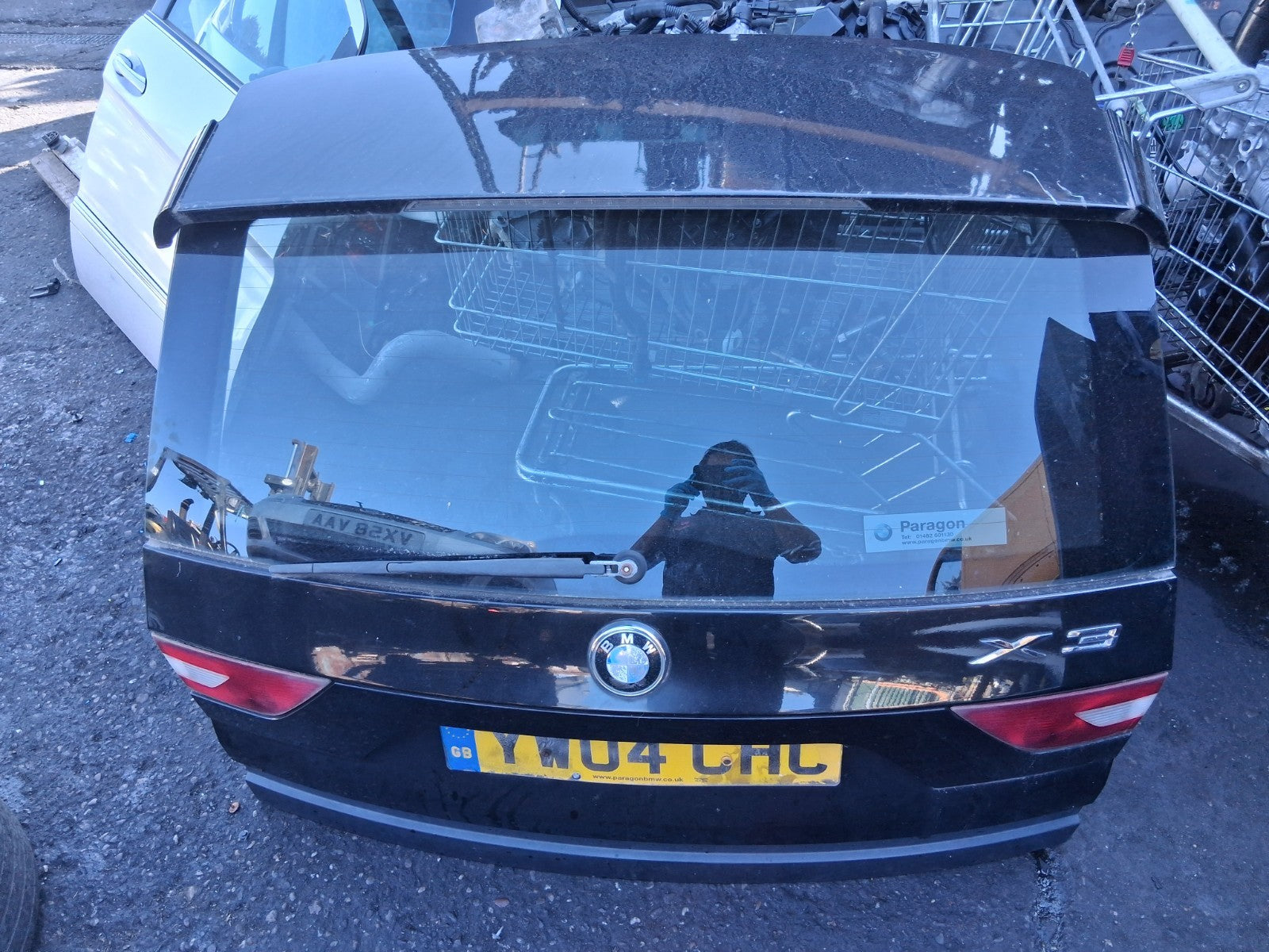 2004 BMW X3 E83 COMPLETE REAR TAILGATE BOOTLID BLACK