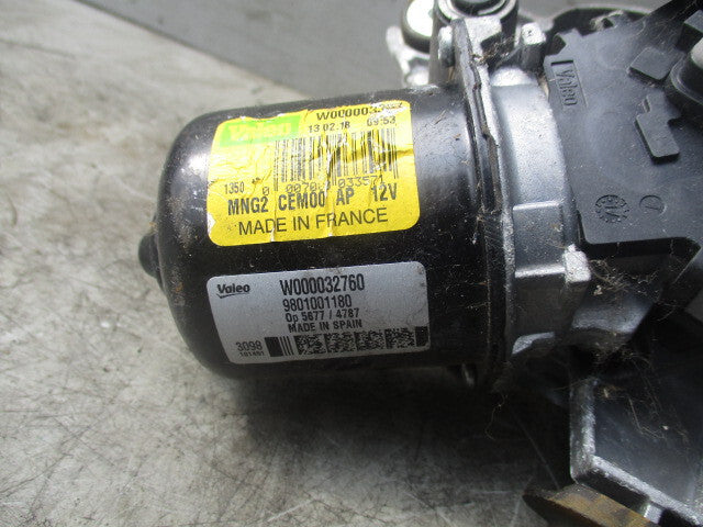 2018 CITROEN CACTUS C4 MK1  1.2 PETROL FRONT WINDSCREEN WIPER MOTOR 9801001180