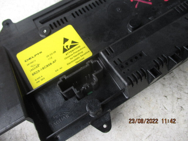 JAGUAR XF X250 2008 HEATER AC CLIMATE CONTROL PANEL 8X2318C858AF
