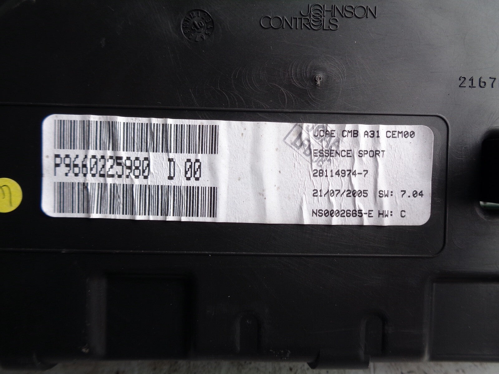 CITROEN C2 2004 SPEEDOMETER SPEEDO INSTRUMENT CLUSTER 216787204