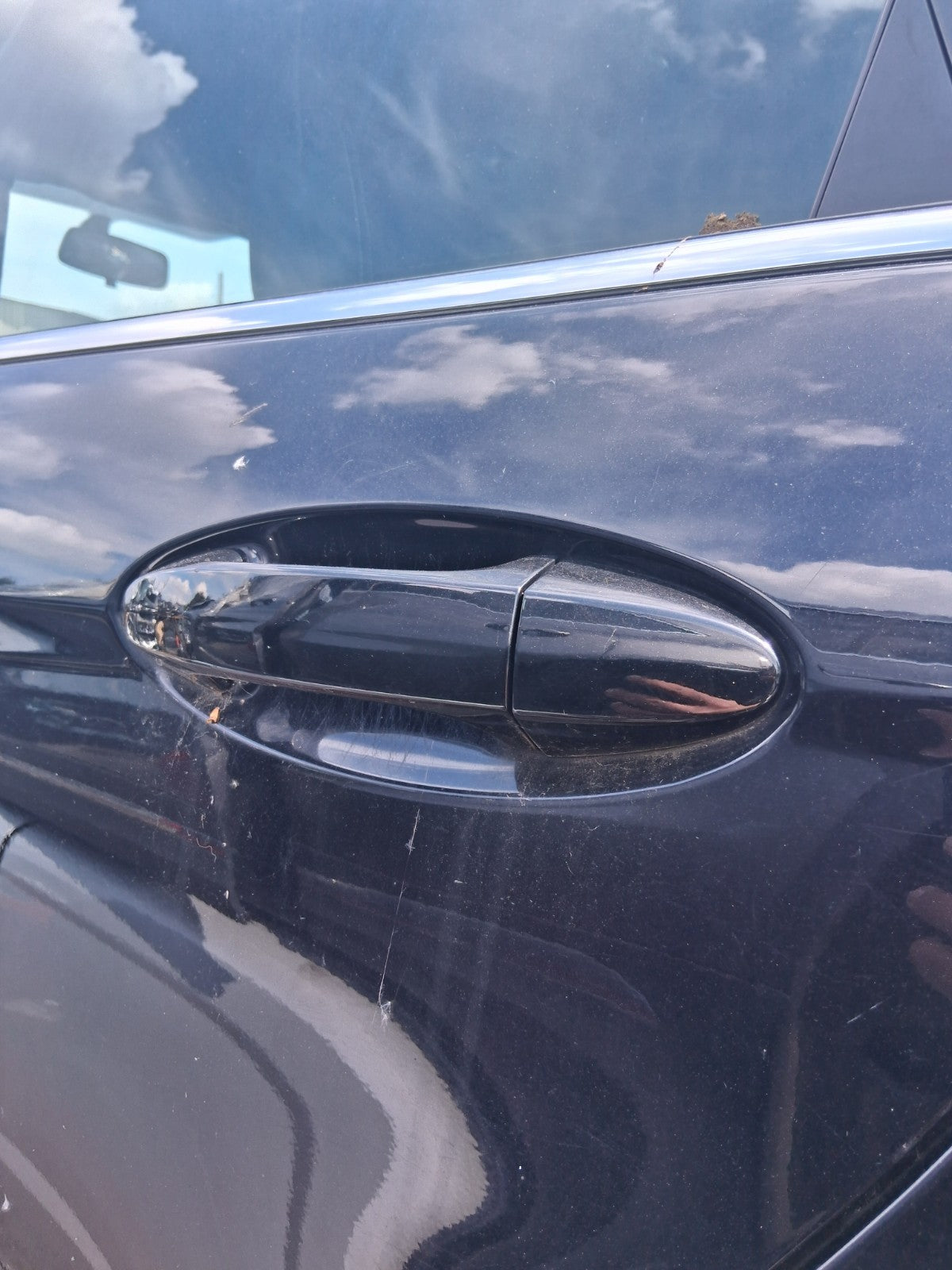 2012 FORD FIESTA MK7 5 DOOR NSR PASSENGER SIDE REAR LEFT COMPLETE DOOR BLACK
