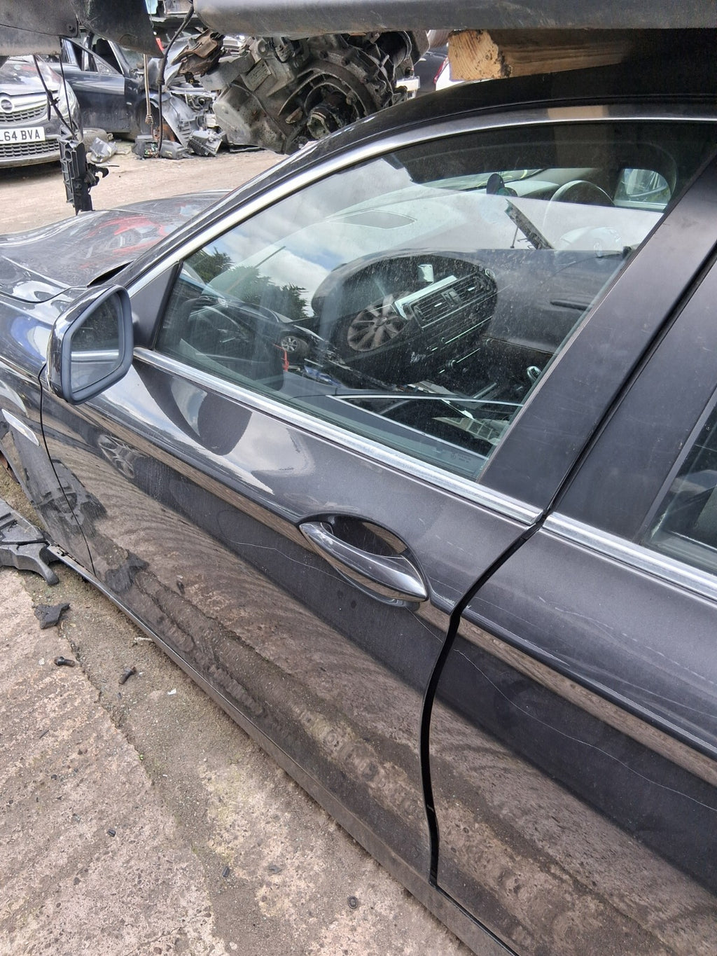 2012 BMW 5 SERIES F10 NSF PASSENGER SIDE FRONT LEFT DOOR WINDOW GLASS