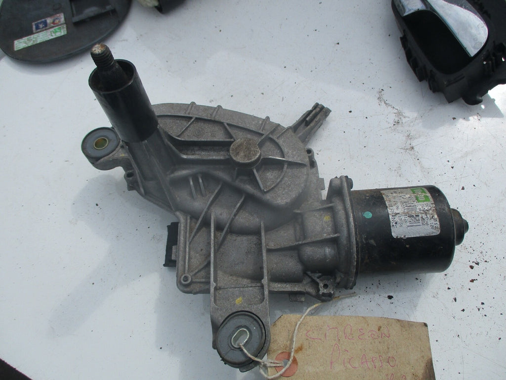 CITROEN C4 PICASSO MK1 2007 OS DRIVER SIDE WIPER MOTOR ASSEMBLY 9654063380