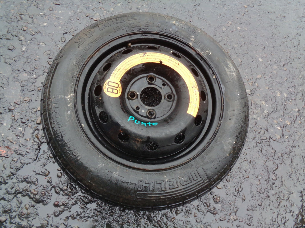 FIAT PUNTO MK2 2004 4 STUD STEEL WHEEL WITH TYRE 135/80B14