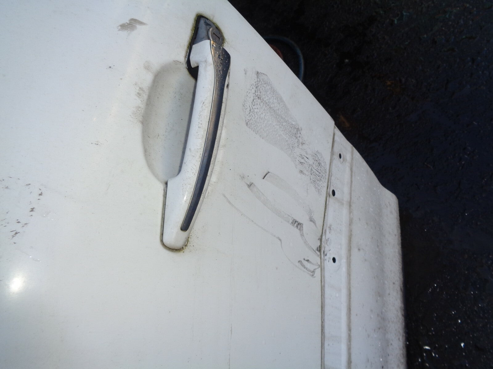 CITROEN C4 GRAND PICASSO 2014 NSF PASSENGER FRONT COMPLETE DOOR WHITE