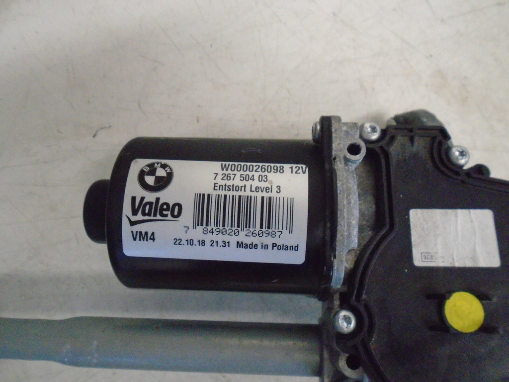 BMW 1 SERIES 2018 F20 FRONT WINDSCREEN WIPER MOTOR LINKAGES 7267504