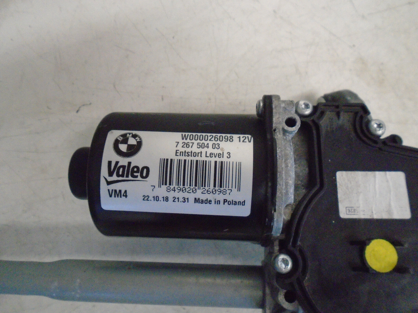 BMW 1 SERIES 2018 F20 FRONT WINDSCREEN WIPER MOTOR LINKAGES 7267504