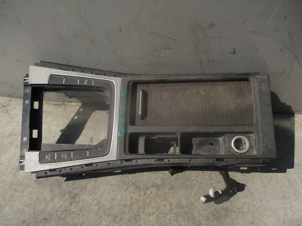 2015 VOLKSWAGEN GOLF MK7 CENTRE CONSOLE CUP HOLDER GEAR SURROUND TRIM 5G2863245F