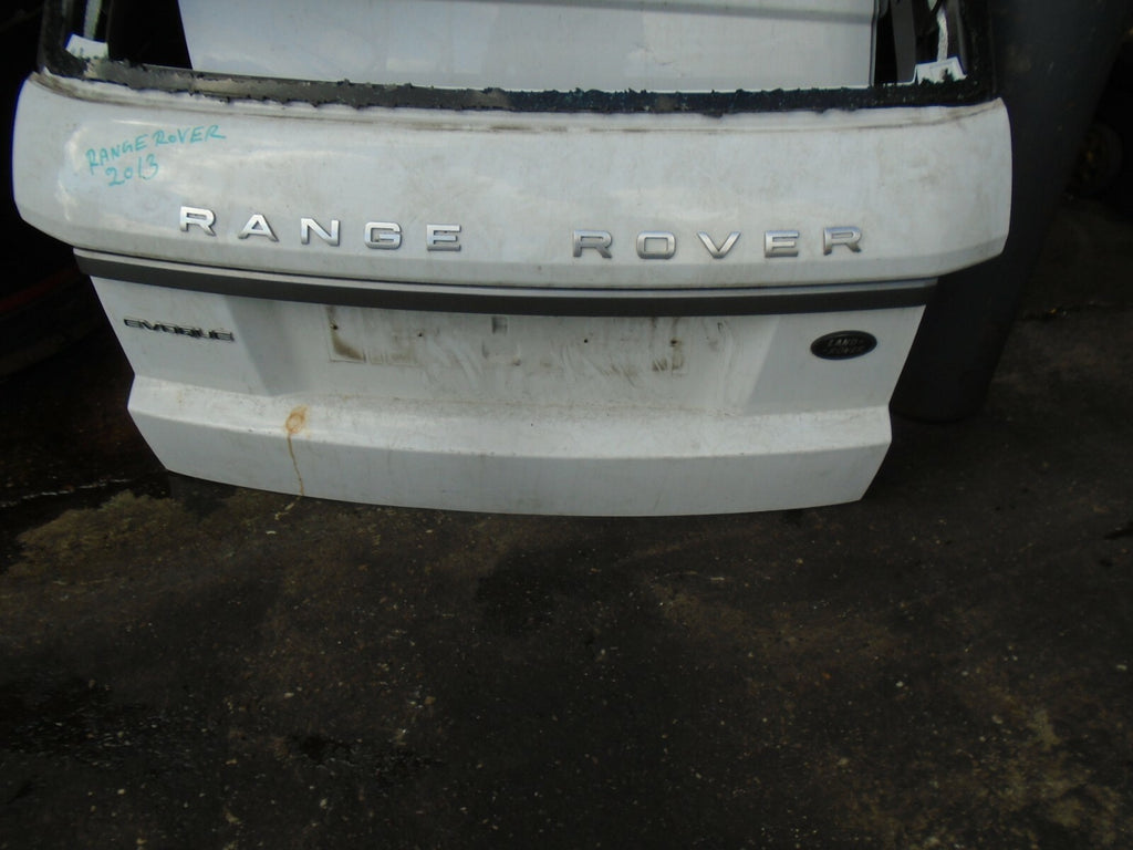 RANGE ROVER EVOQUE 2013 L538 REAR BARE TAILGATE WHITE