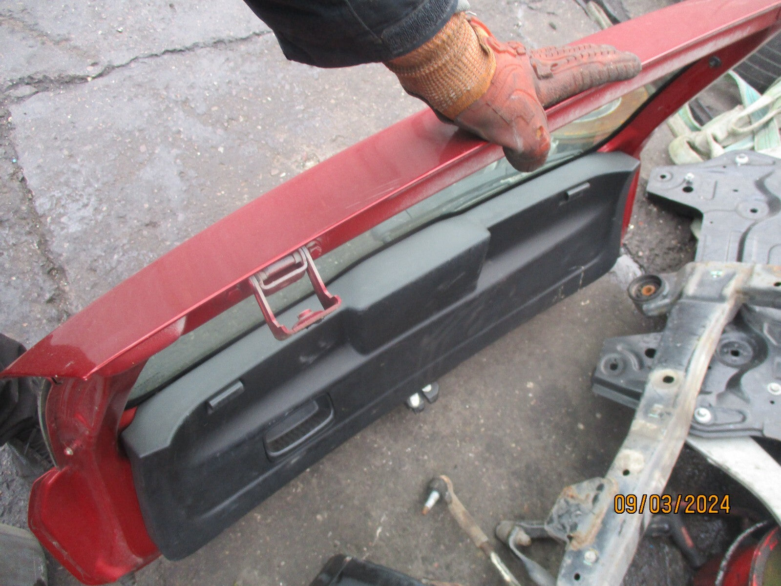 FIAT GRANDE PUNTO 2008 5 DOOR REAR TAILGATE BOOTLID ROSSO MALIZIOSO 163