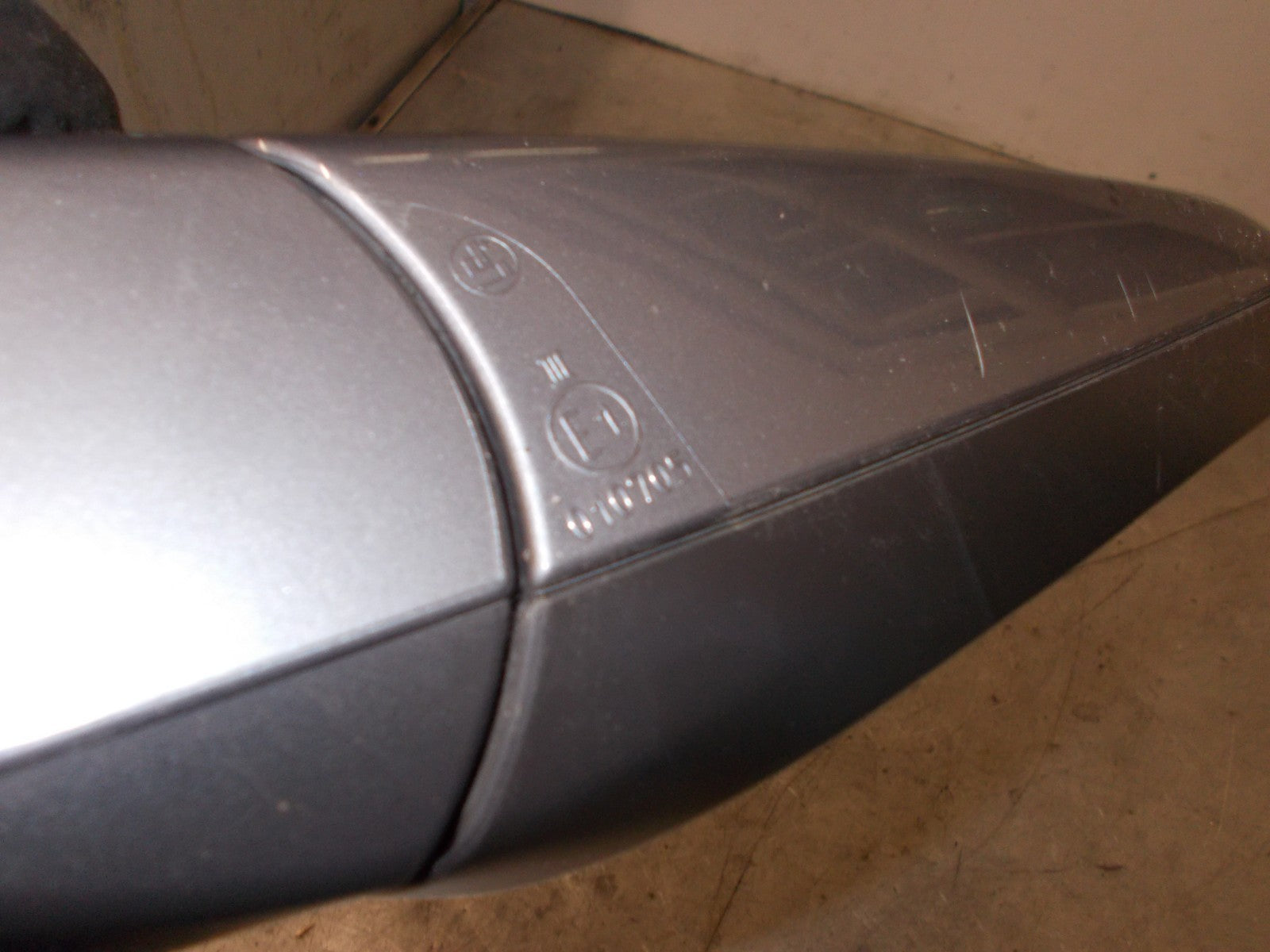 VAUXHALL VECTRA C 2005 NS PASSENGER SIDE ELECTRIC DOOR WING MIRROR METALLIC GREY