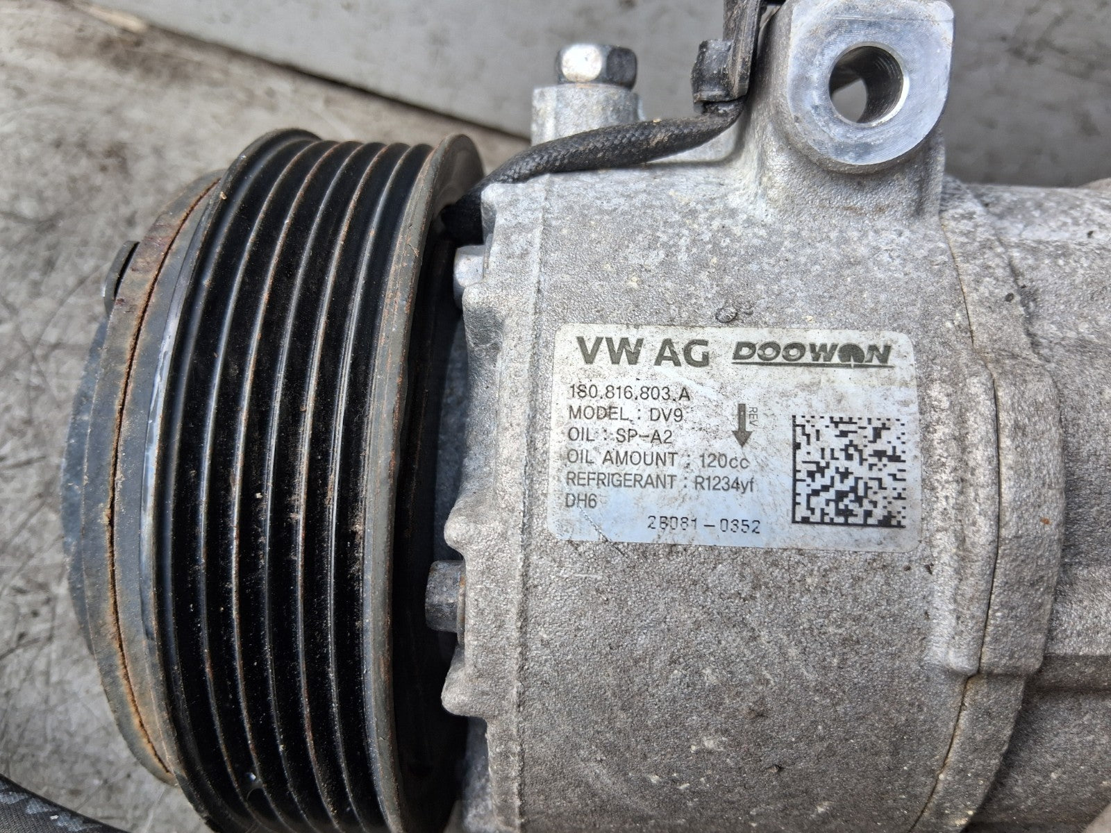 2021 VOLKSWAGEN UP CITIGO 1.0 PETROL AC AIR CON COMPRESSOR PUMP 180816803A