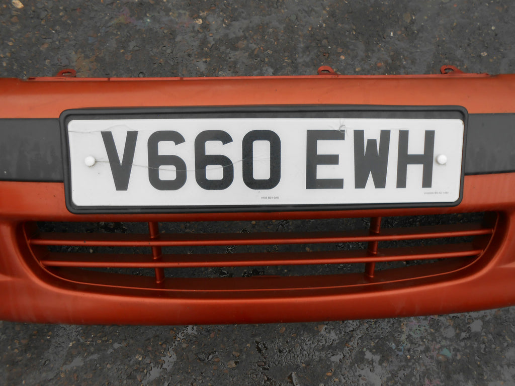 DAEWOO MATIZ 1999 COMPLETE FRONT BUMPER ORANGE