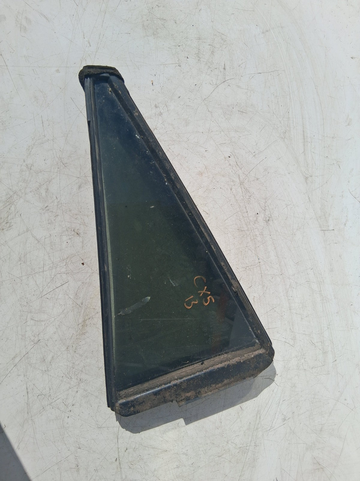 2013 MAZDA CX5 OSR OFF RIGHT DRIVER SIDE REAR QUATER GLASS WINDOW 43R005844