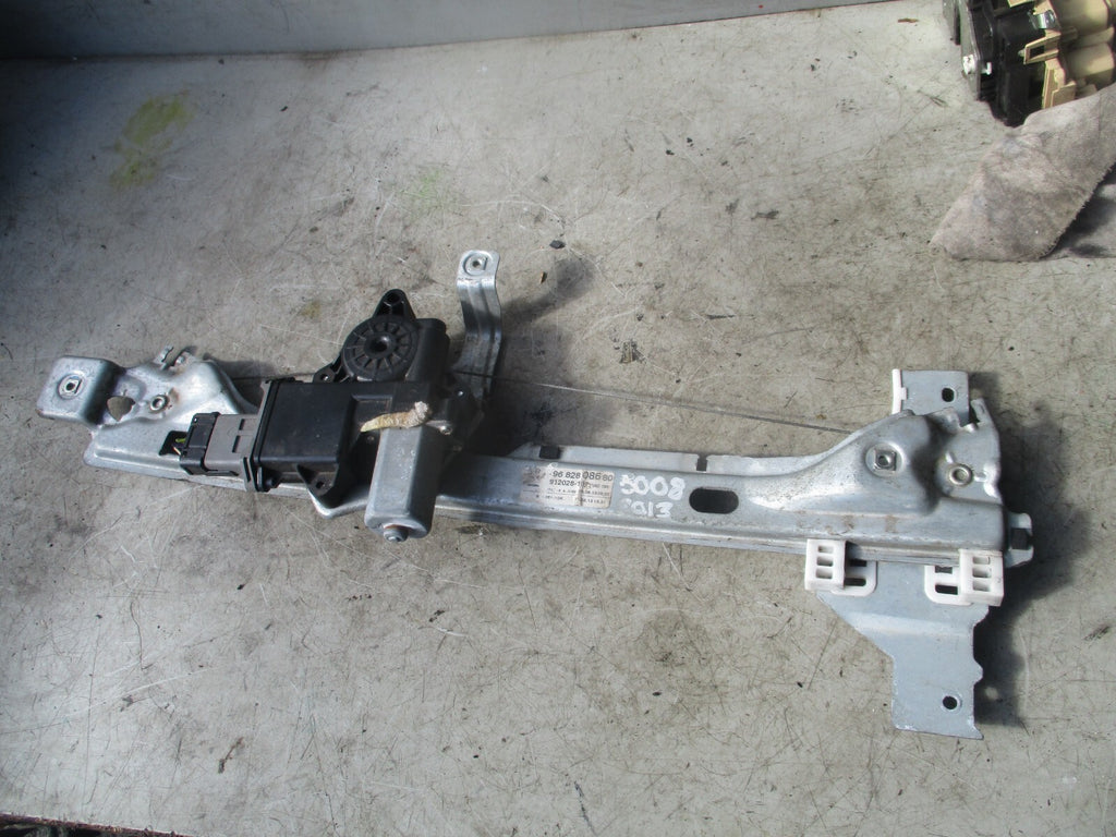 2013 PEUGEOT 5008 OSR REAR DRIVER SIDE WINDOW REGULATOR & MOTOR 9682808680