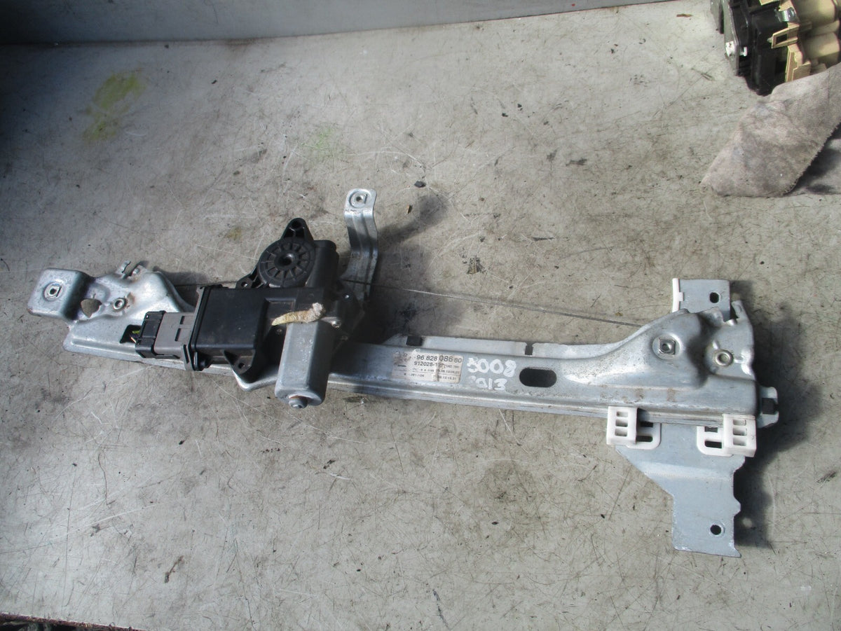 2013 PEUGEOT 5008 OSR REAR DRIVER SIDE WINDOW REGULATOR & MOTOR 9682808680
