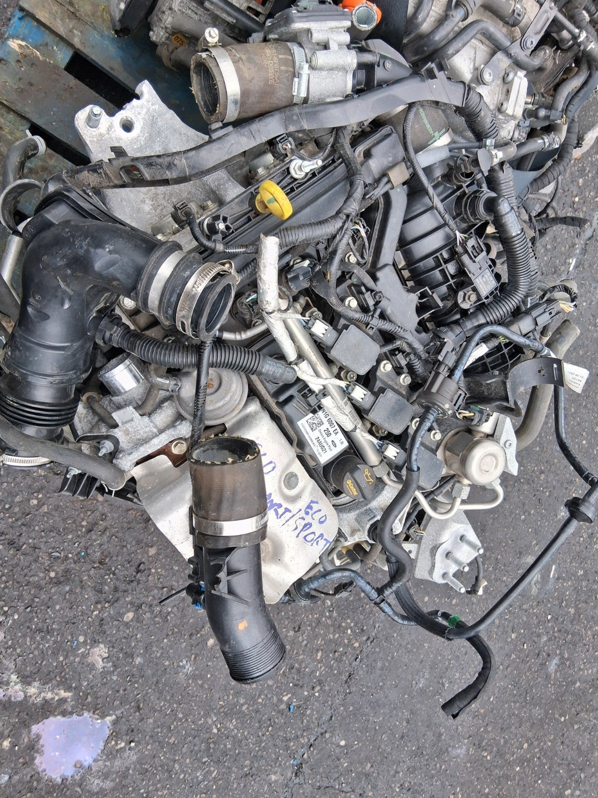 2021 FORD ECOSPORT 1.0 PETROL MANUAL BARE ENGINE WITH PUMPS AND INJECTORS M1JU