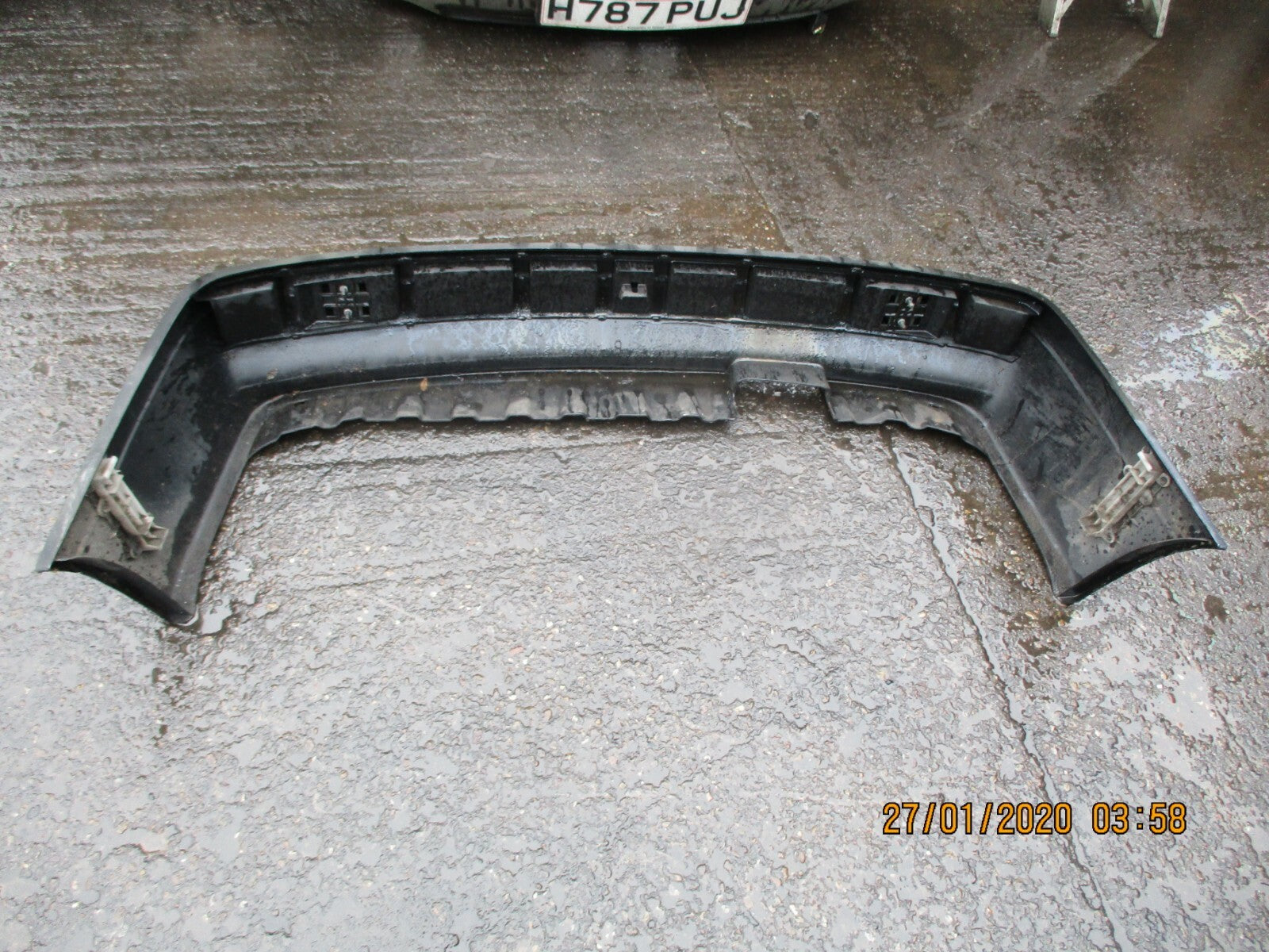 AUDI 80 B3 1990 REAR COMPLETE BUMPER PLASTIC BLACK