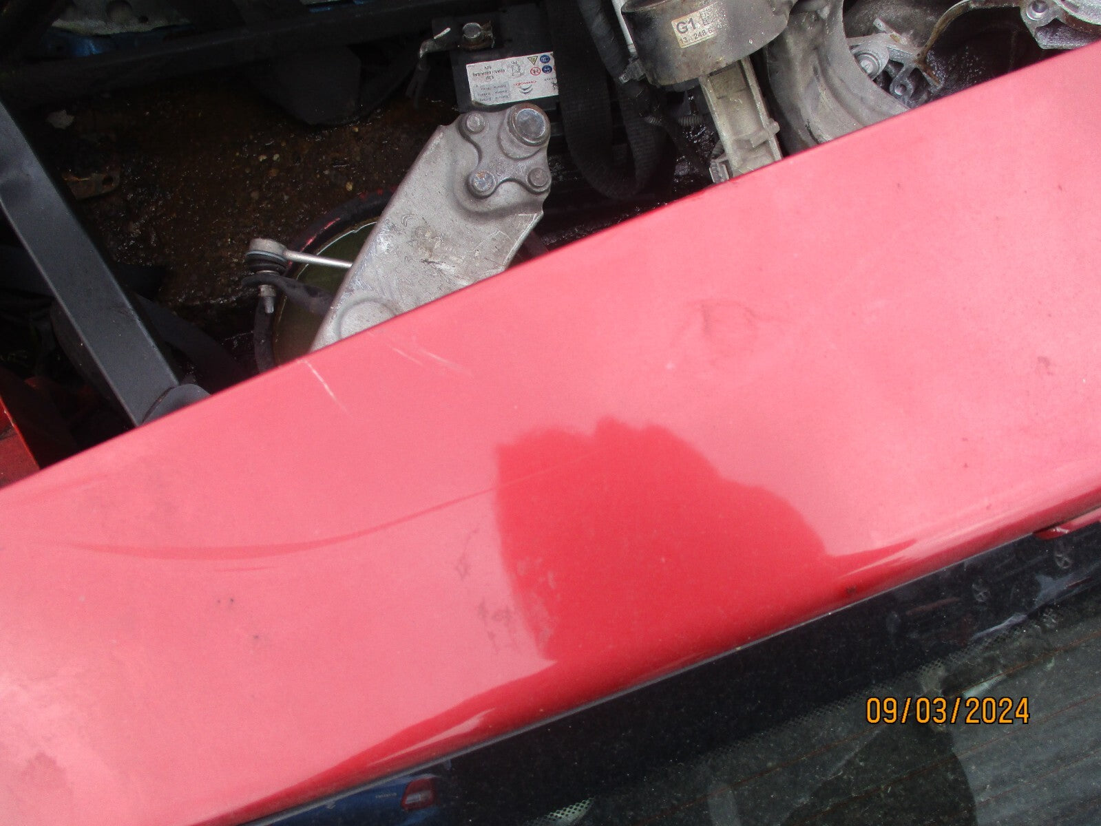 FIAT GRANDE PUNTO 2008 5 DOOR REAR TAILGATE BOOTLID ROSSO MALIZIOSO 163