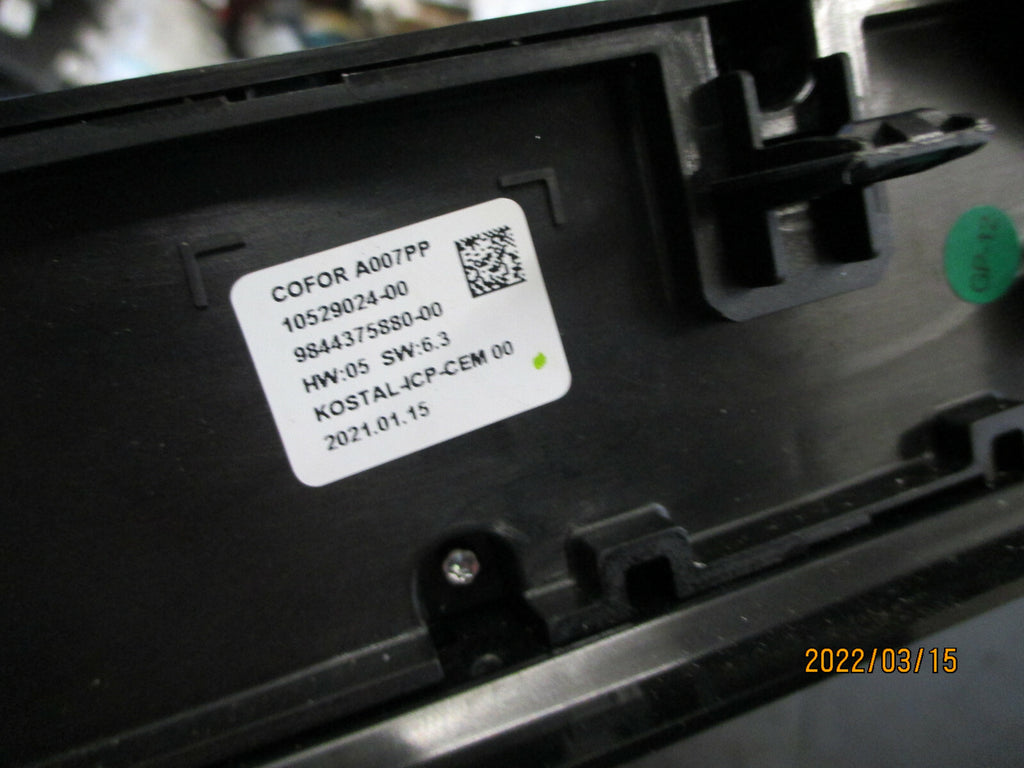 CITROEN C4 MK3 2021 HEATER AC CLIMATE CONTROL SWITCH PANEL 9844375880