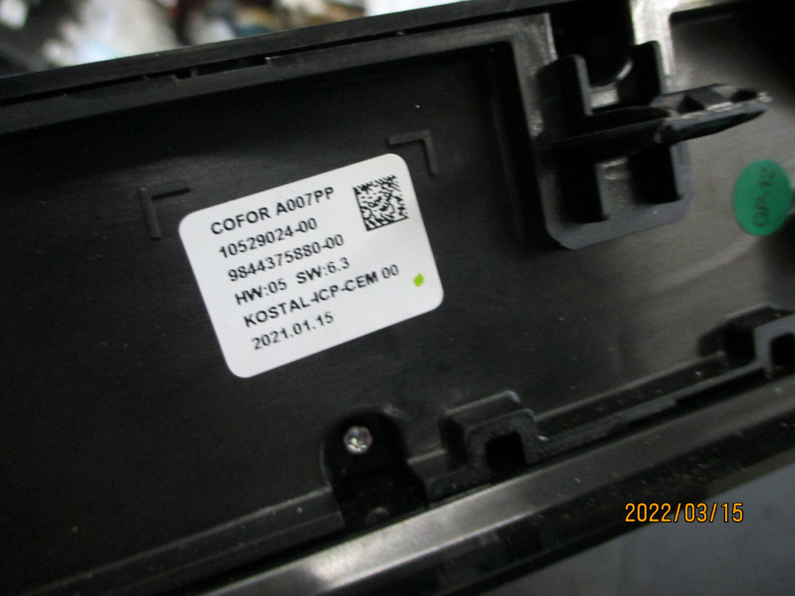 CITROEN C4 MK3 2021 HEATER AC CLIMATE CONTROL SWITCH PANEL 9844375880