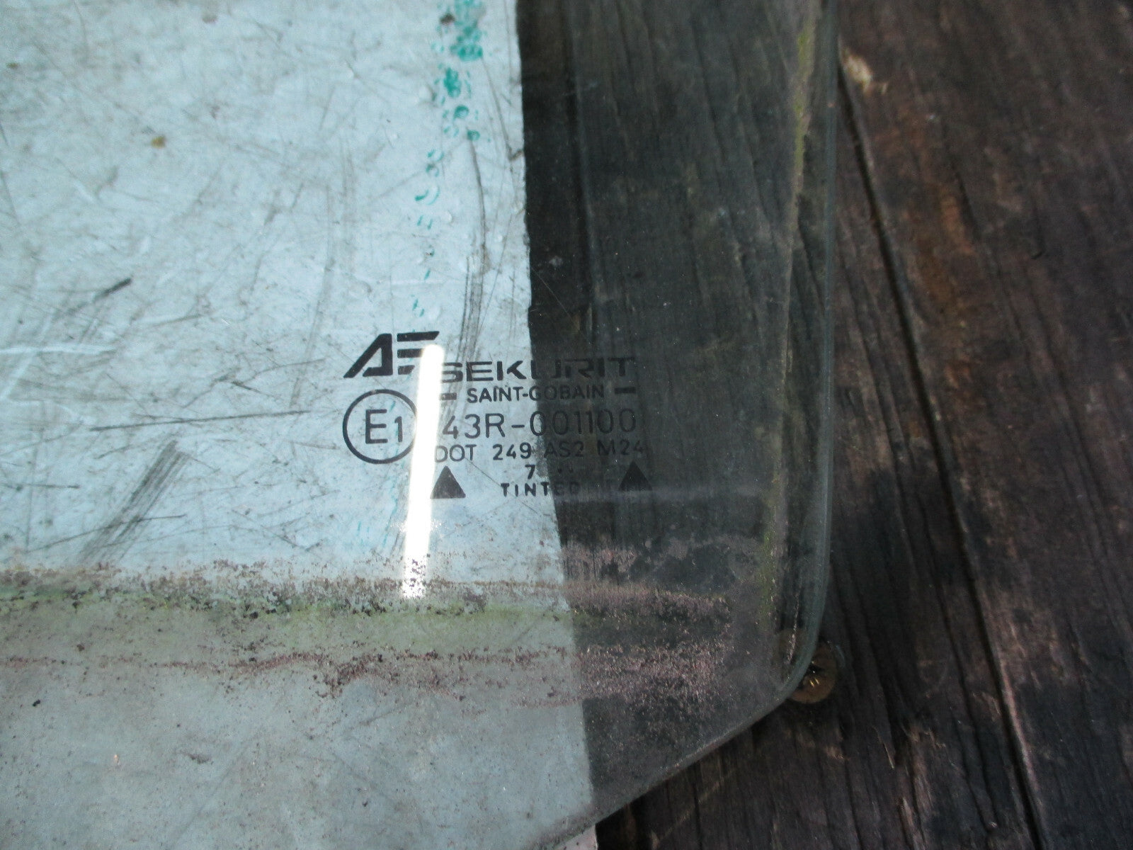 VW VOLKSWAGEN SHARAN 2006 NSF PASSENGER SIDE FRONT DOOR WINDOW GLASS