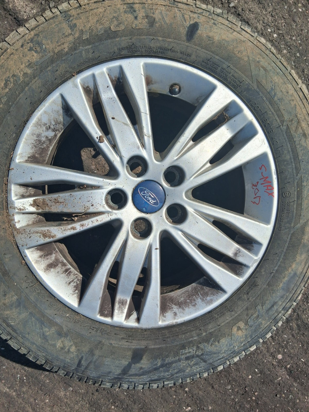 2013 FORD S MAX MK1 16 INCH ALLOY WHEEL WITH TYRE 215/65R16