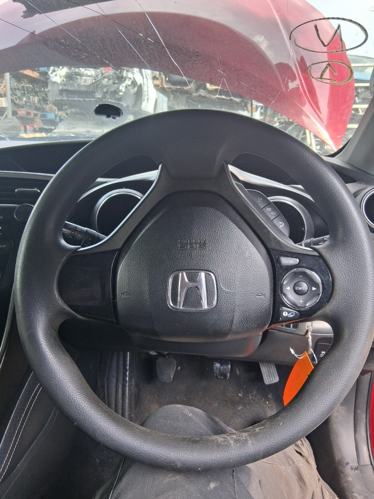 2016 HONDA CIVIC MK9 FACELIFT MULTIFUNCTIONAL STEERING WHEEL WITHOUT AIRBAG