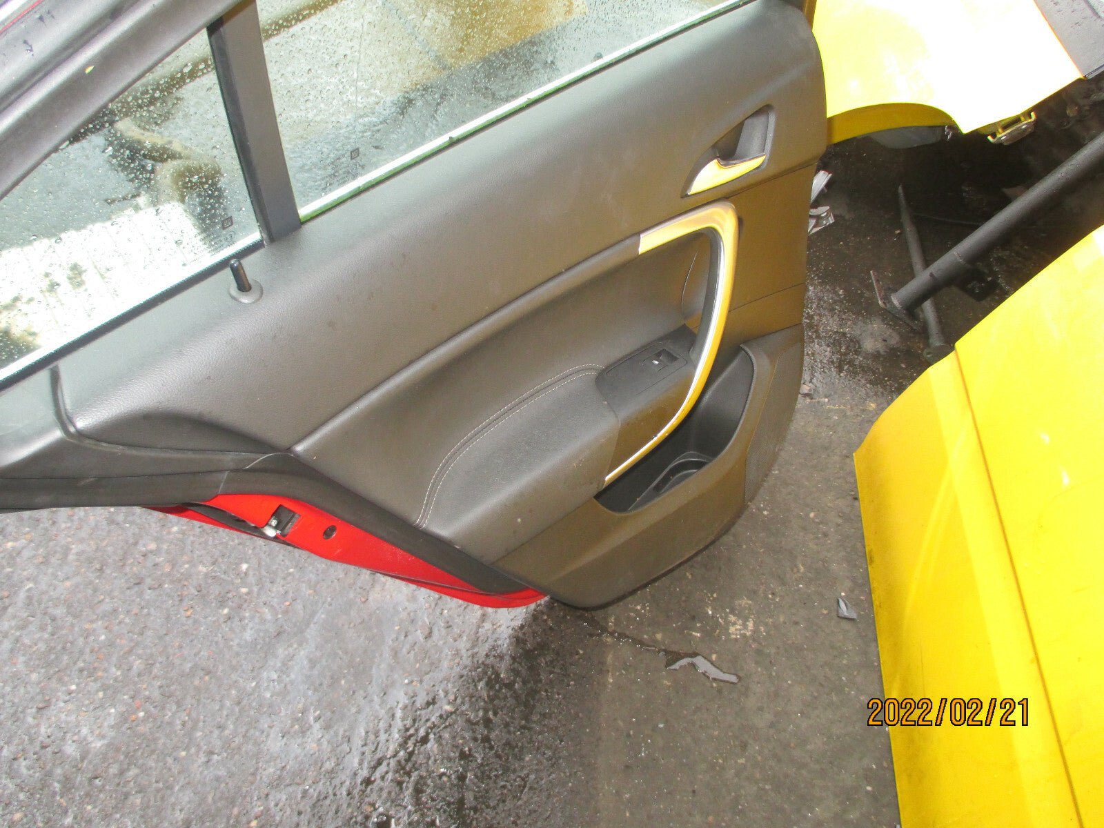 VAUXHALL INSIGNIA A 2014 NSR PASSENGER SIDE REAR DOOR COMPLETE RED