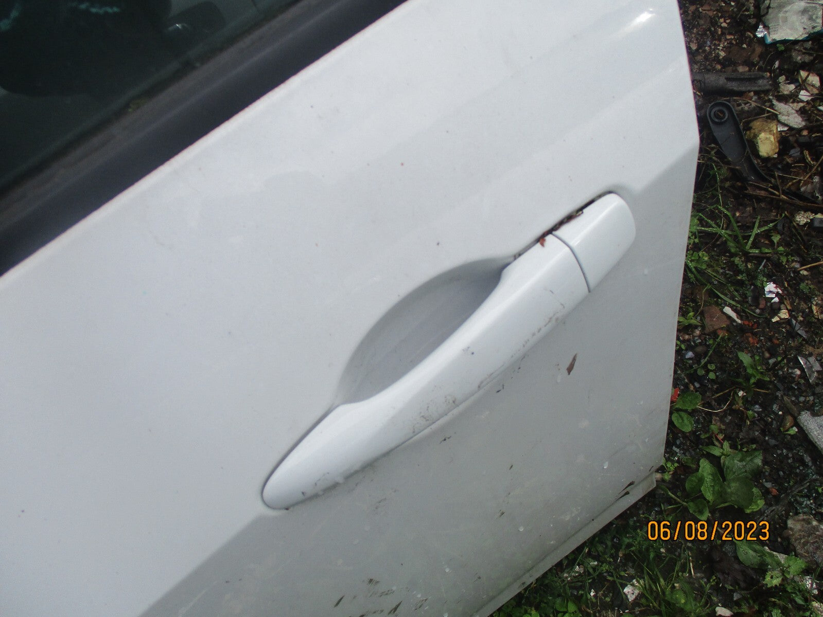 NISSAN MICRA K14 2019 NSF PASSENGER SIDE FRONT EXTERIOR DOOR HANDLE WHITE