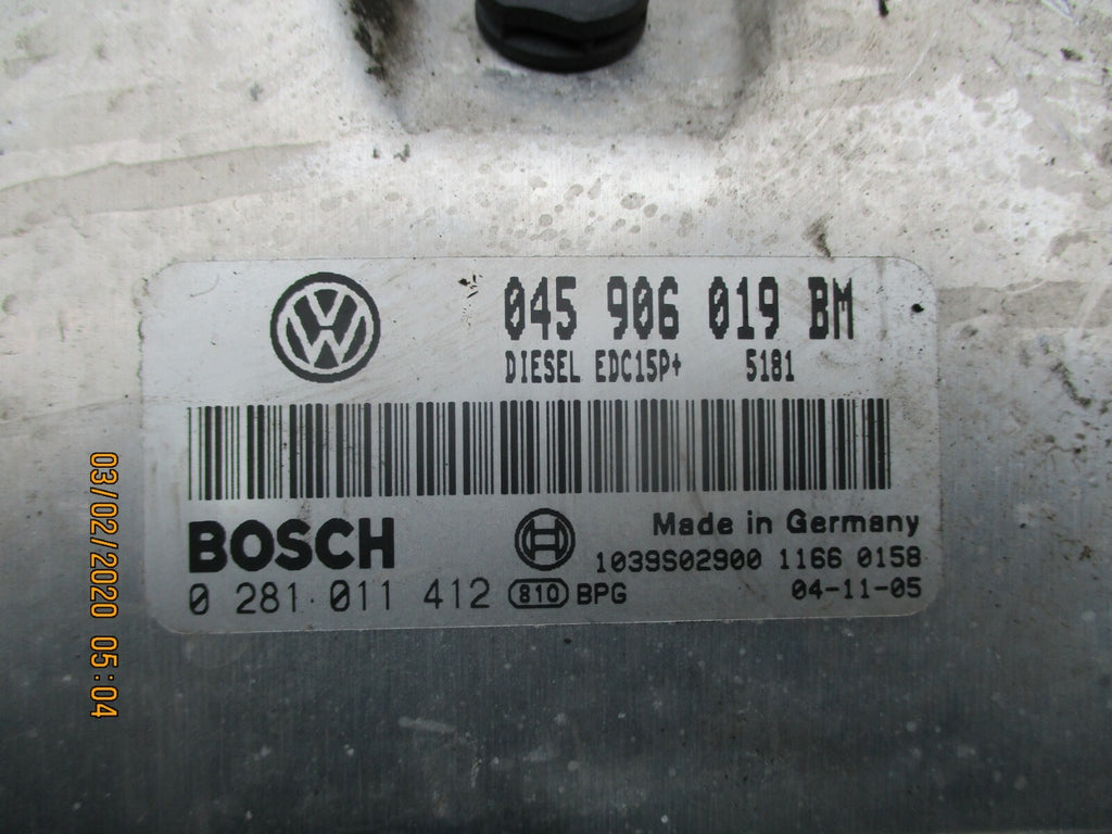 SKODA FABIA 6Y 1.4 DIESEL 75HP 2006 ECU ENGINE CONTROL UNIT MODULE 6Y0920981E