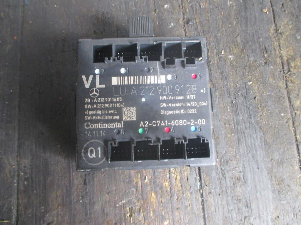 MERCEDES E CLASS 2014 NSF PASSENGER SIDE FRONT DOOR CONTROL UNIT A2129009128