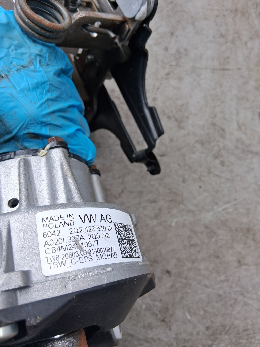 2021 VW VOLKSWAGEN T CROSS POWER STEERING COLUMN A0054962