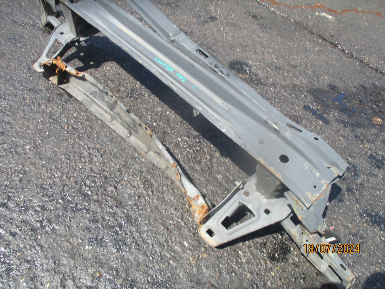 2021 VOLKSWAGEN CRAFTER MAN TGE MK2 FRONT BUMPER CRASH REINFORCEMENT BAR DAMAGED