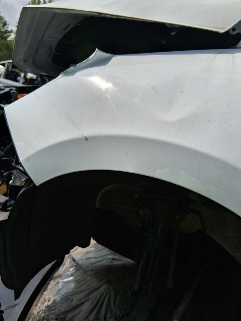 2023 FORD FIESTA MK8 NSF PASSENGER SIDE FRONT LEFT WING PANEL WHITE